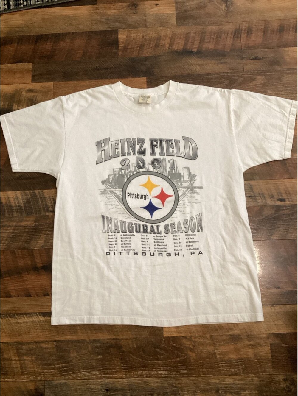 2001 Steelers Heinz Field Inaugural Season Shirt